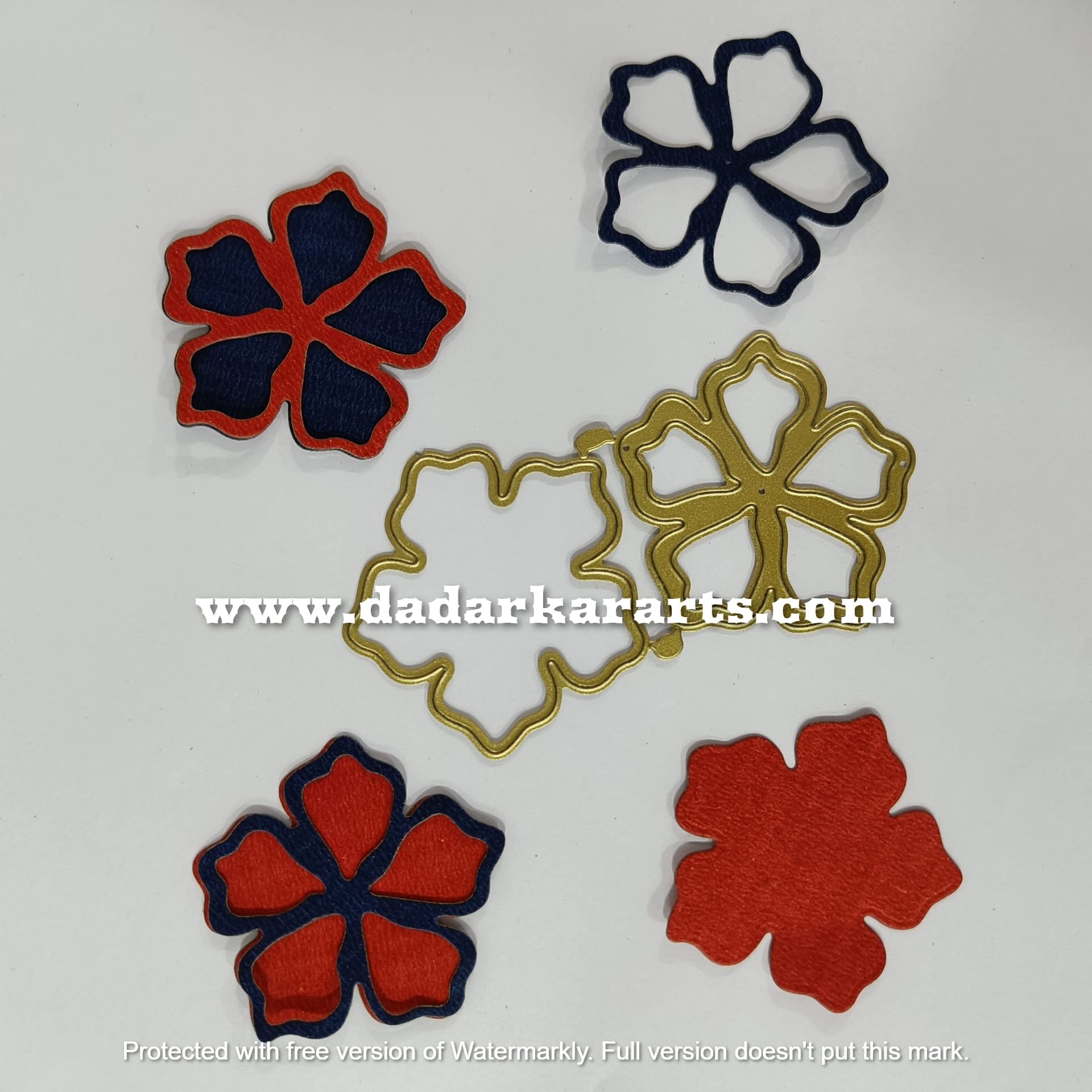 Get Inspired Set of 2 Flowers Cutting Dies for Card Making, Scrapbooking, Photo Album, Paper Crafts