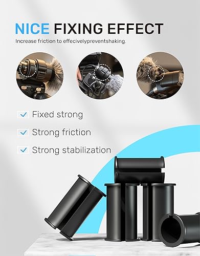 Miniatura 4 de 5 fundas de goma para micrófono, 1.8 x 0.8 pulgadas, tubo espaciador de goma, accesorios de micrófono compatibles con la mayoría de las cámaras
