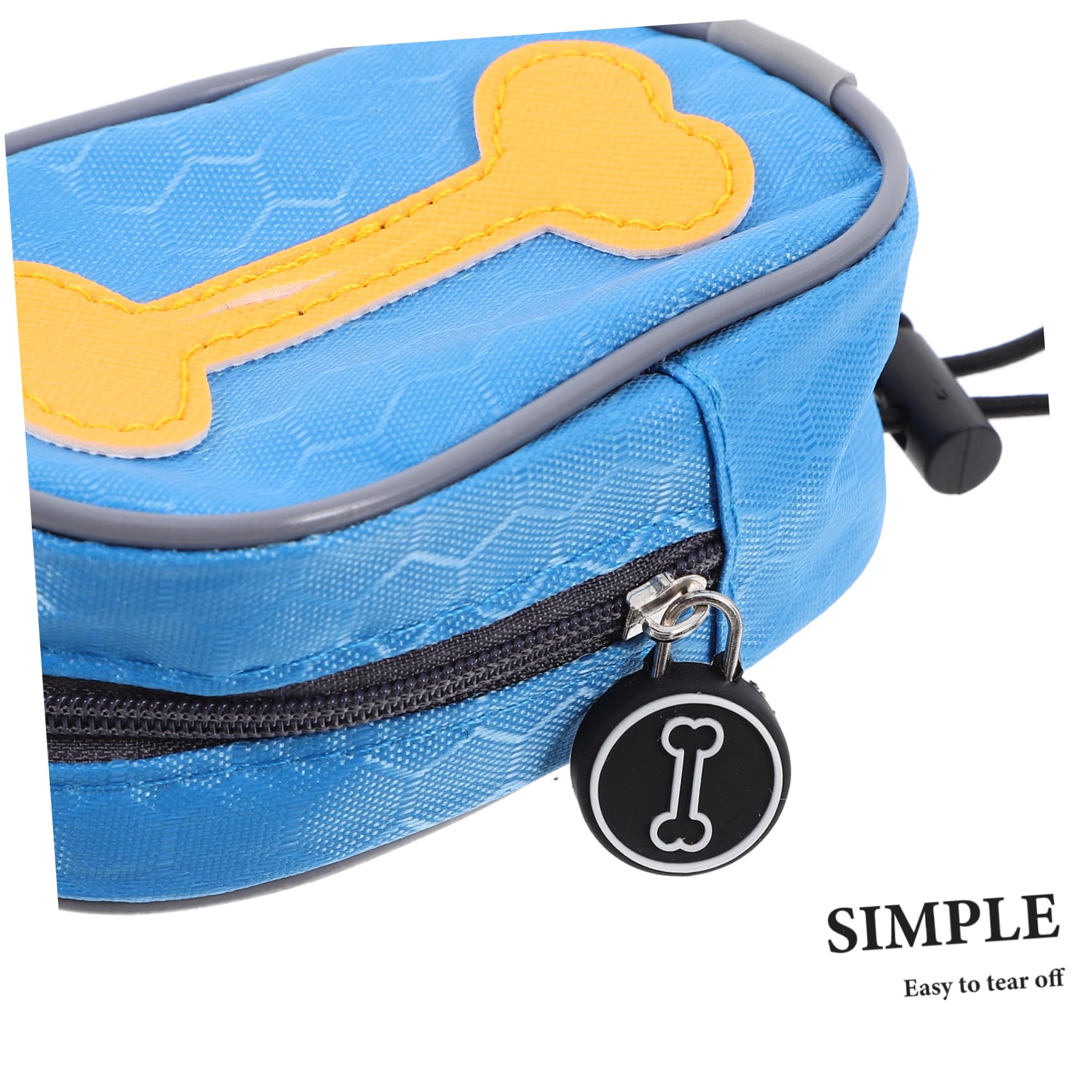 UKCOCO Bolsas para Excrementos de Perro con Dispensador Portátil, 8 Rollos de Bolsas Desechables con Diseño de Punto de Rotura para Dueños de Mascotas
