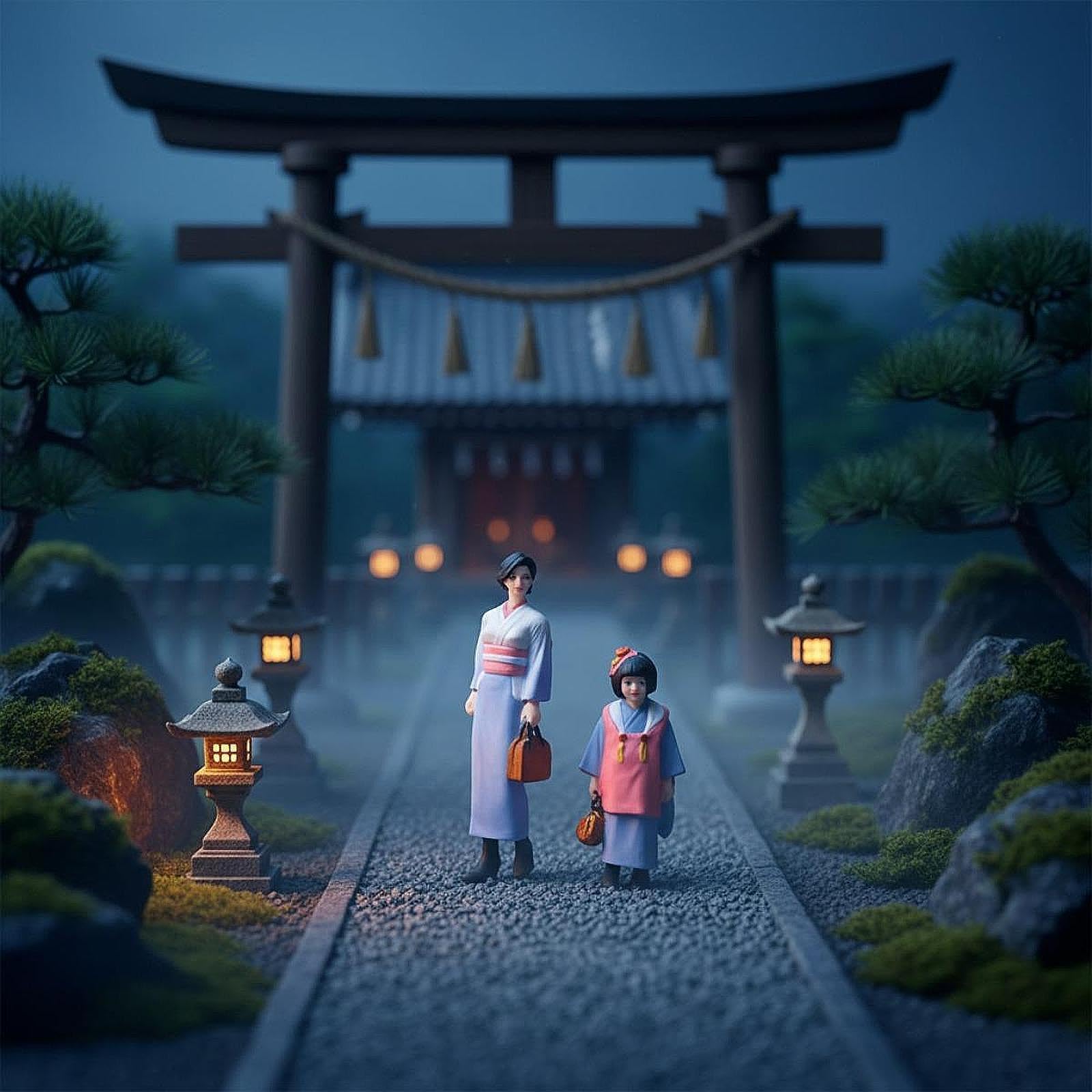Figuras a Escala 1:64, Colección de Modelos, Escena, Fotografía, Chica con Kimono