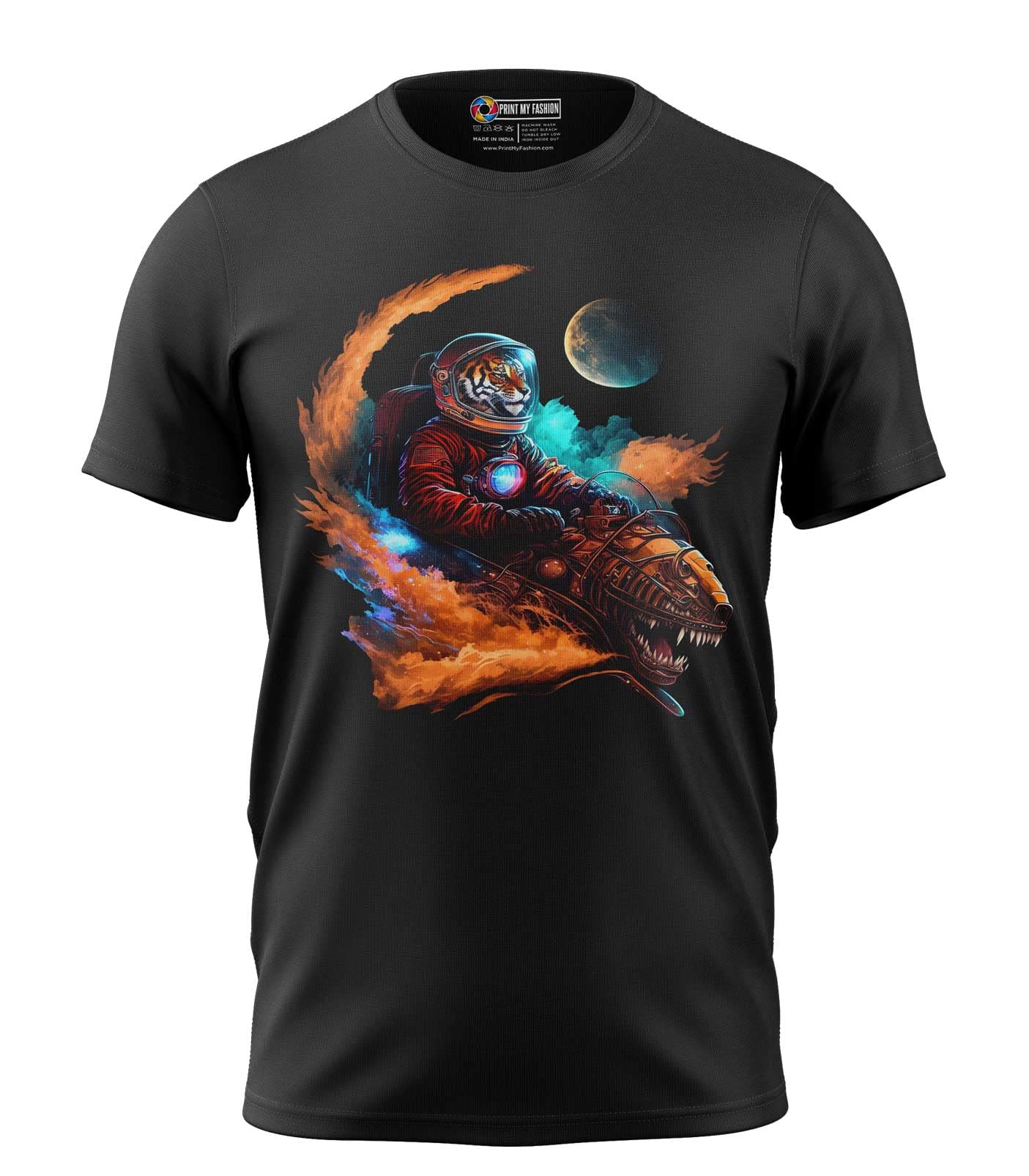 Print My Fashion Boys T-Shirt Space Tiger Ride