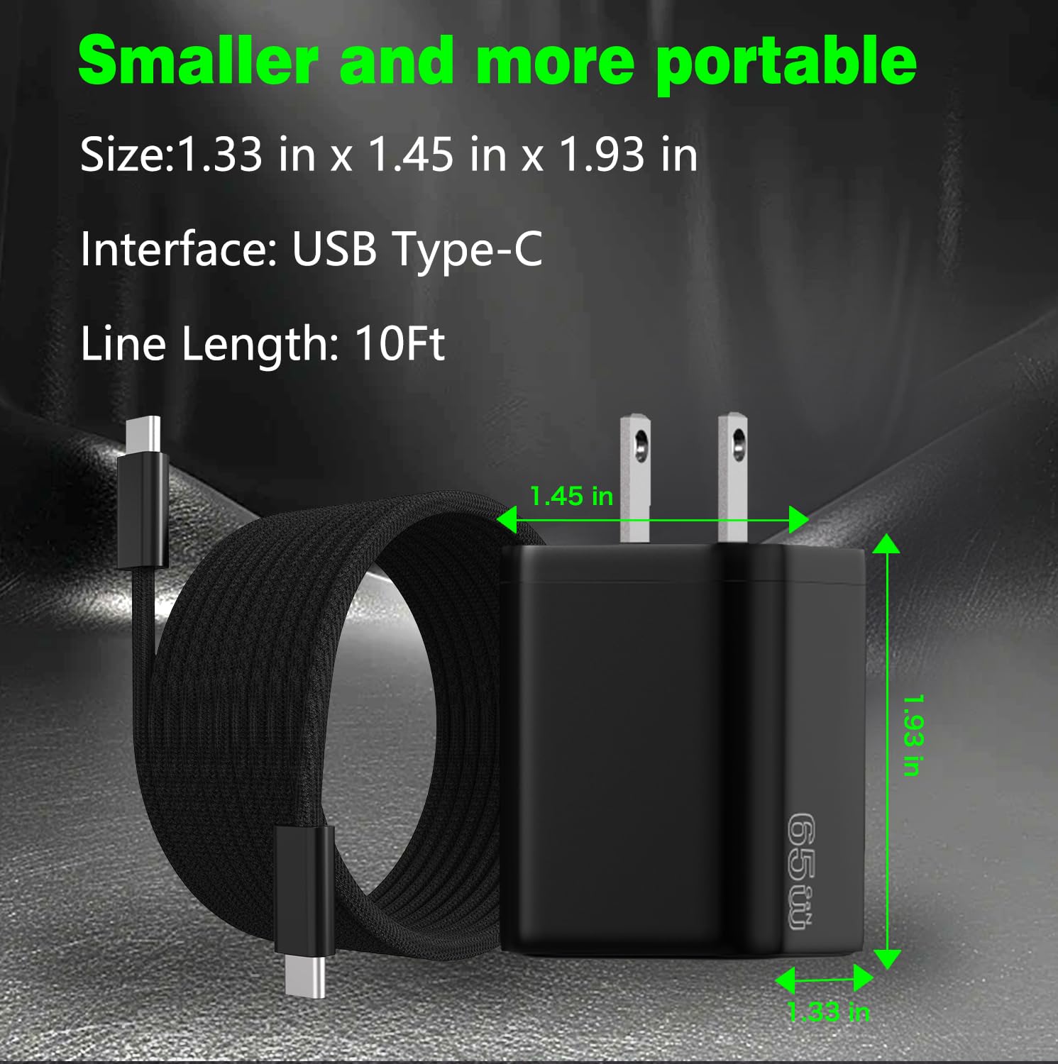 Ładowarka 65 W do Nintendo Switch (wszystkie serie) + kabel do szybkiego ładowania 3,5 m do trybu TV Switch 1/2 Dock, Steam Deck, ROG Ally i innych