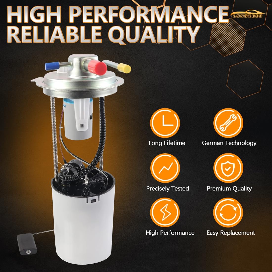 Electric Fuel Pump Module Assembly with Pressure Sensor FIT Trailblazer, Rainier, Envoy, Saab 9-7x, Ascender 2005–2007 – Replace E3707M, FG0515, FG0833, MU1396, P1635M - Image 3