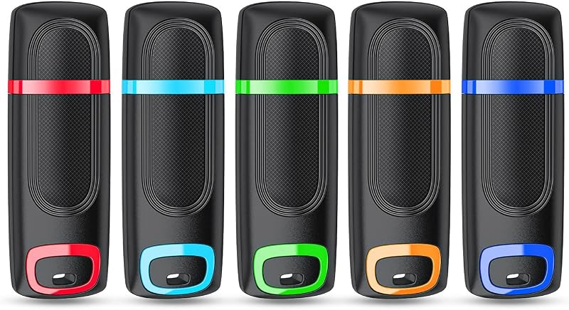 Paquete de 5 unidades de memoria flash de 16 GB, unidad de memoria USB 3.0 de alta velocidad, unidad de saltos, unidad Zip para almacenamiento de datos y copias de seguridad (multicolor)