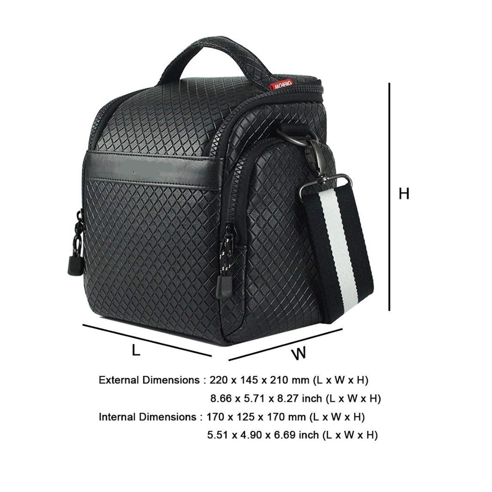 Funda Camara Digital Bolso Bandolera for cámara, Bolso for Dispositivos de cámara con Viaje a Prueba de Golpes Acolchado