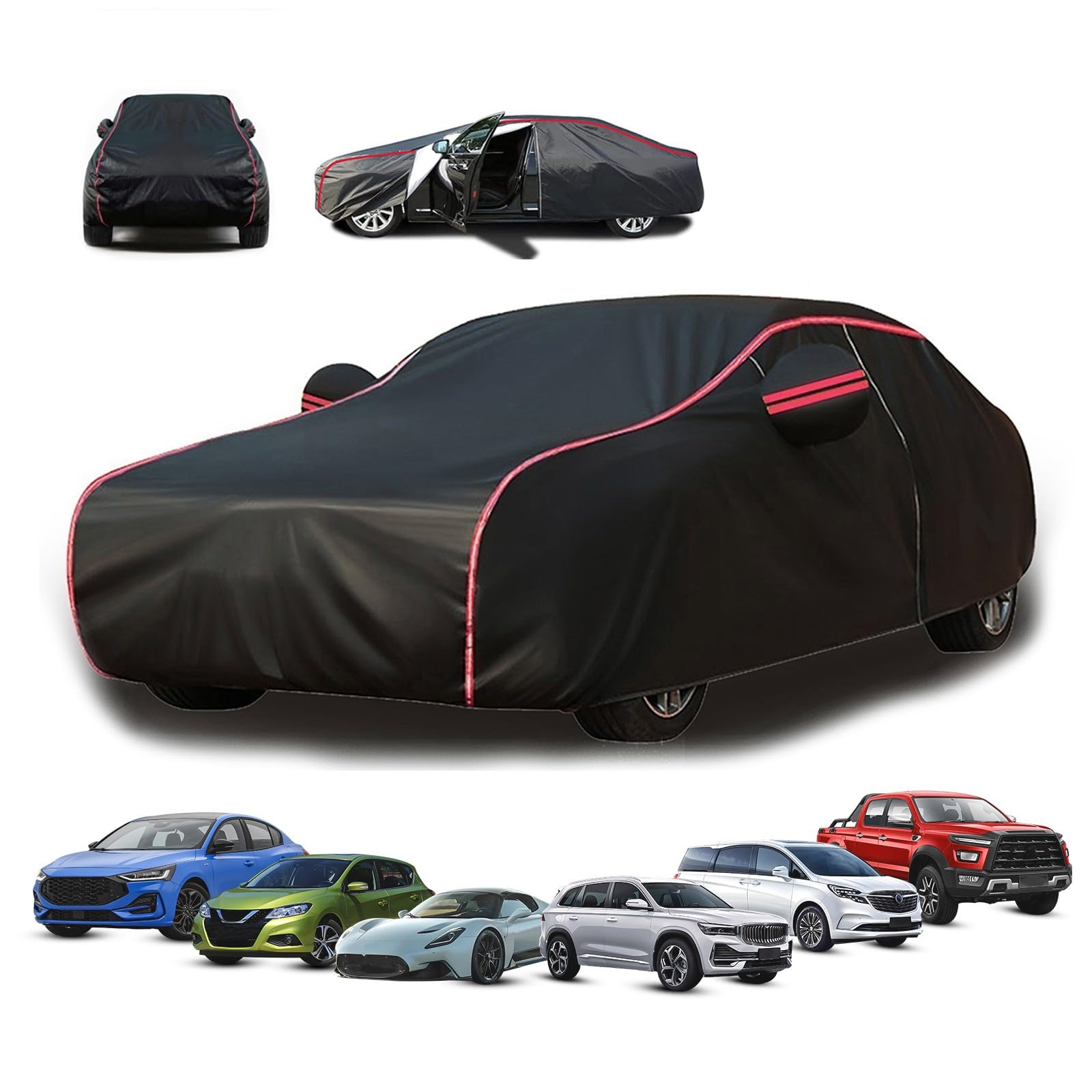 Funda de Coche para BMW X6 E71,Anti-UV Resistente a la Lluvia,Nieve,Viento,Polvo y Rasguño Al Aire Libre MK7