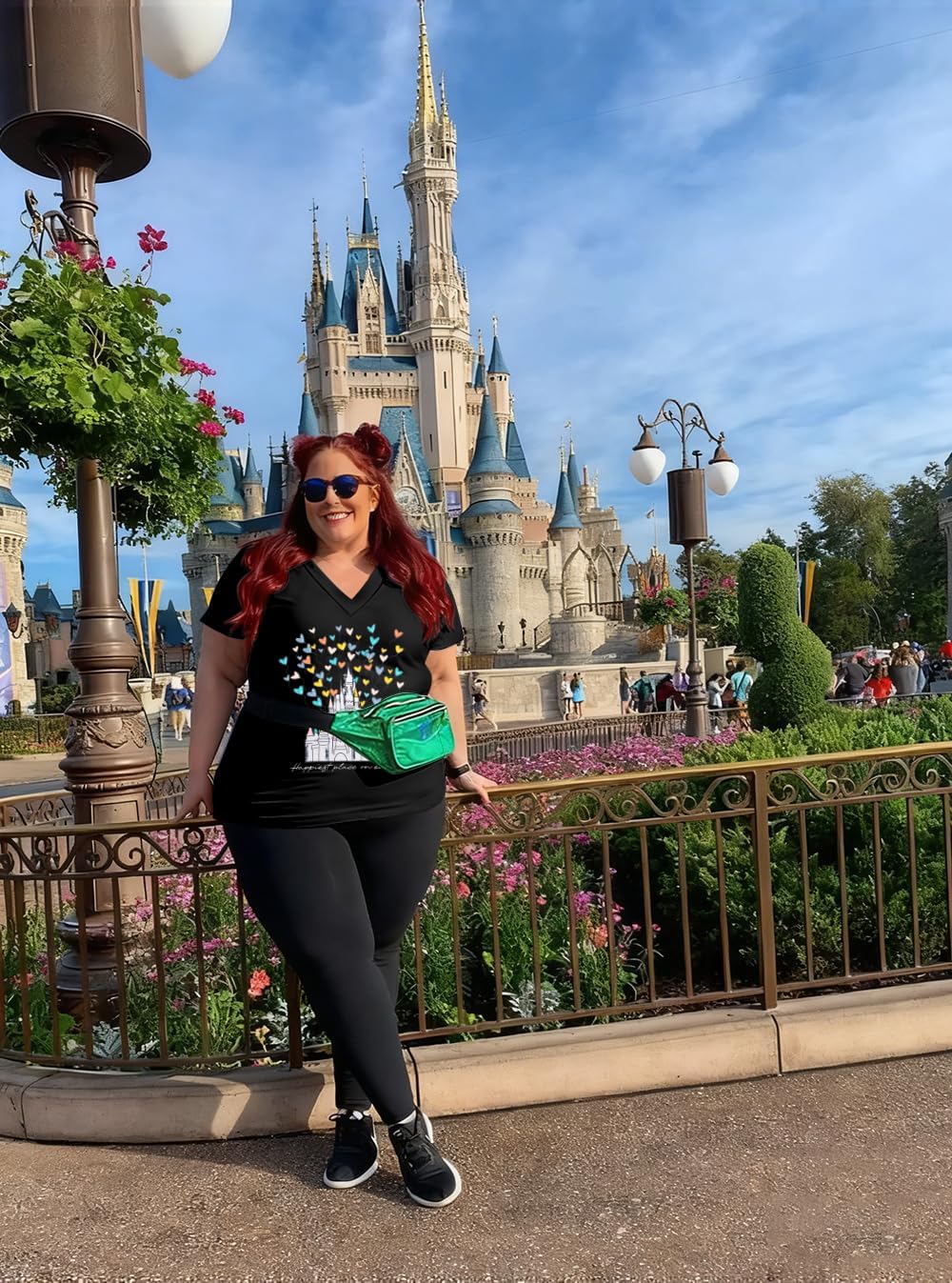 Plus Size Magic Kingdom Shirts for Women Castle Graphic T Shirt Cute Holiday Shirt Princess Tee Funny Vacation Tops - Image 8