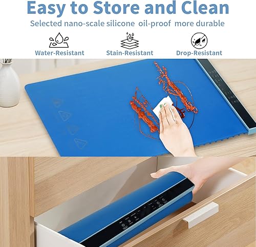 Miniatura 6 de Alfombrilla de silicona para calentar alimentos, calentador de alimentos portátil, calentadores de alimentos para fiestas, tapete de calentamiento