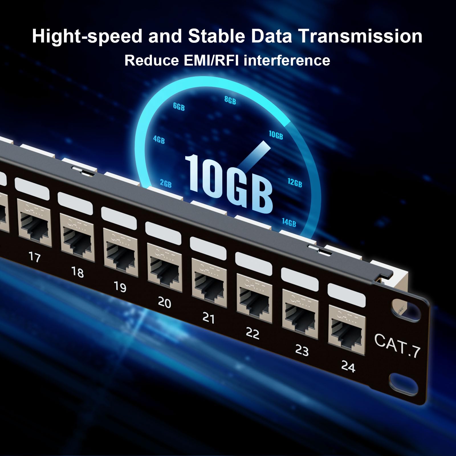 Amazon.com: iwillink 10Gbps Cat7 RJ45 Through Coupler 1U Shielded