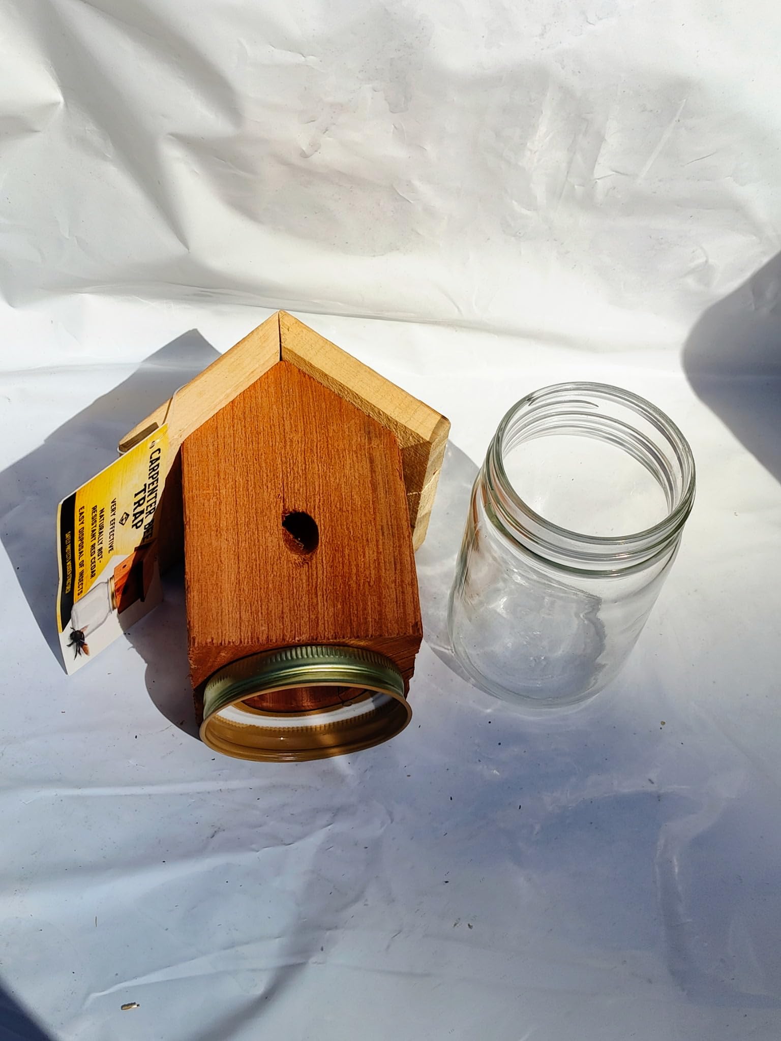 Amish-Made Rustic Carpenter bee Trap