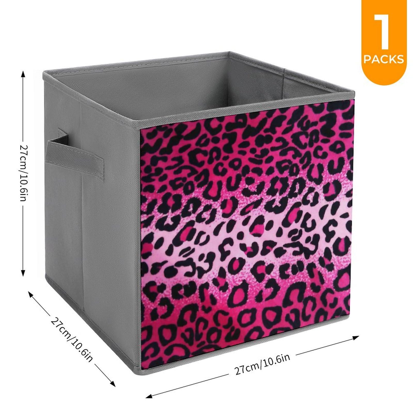 Amazon.co.jp: 収納ボックス 収納ケース 大容量 ピンクのヒョウ柄