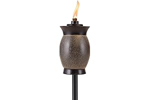 TIKI Brand 64in Convertible TIKI Torch for Deck Railing