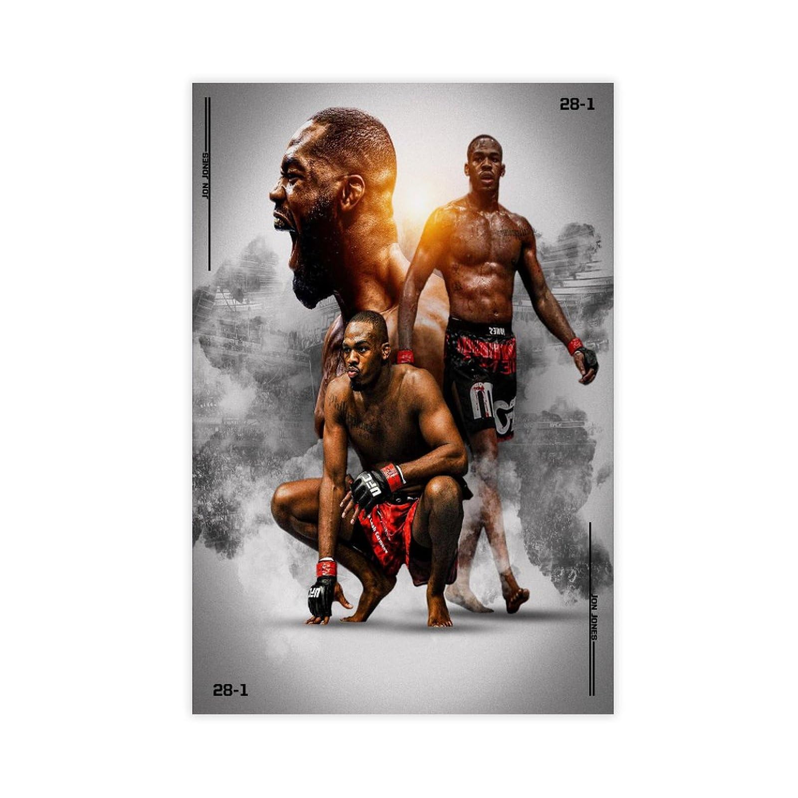 QGVBGF Jon Jones UFC Digital Poster Canvas Poster Bedroom Decor Landscape Office Room Decor Gift 12x18inch(30x45cm)