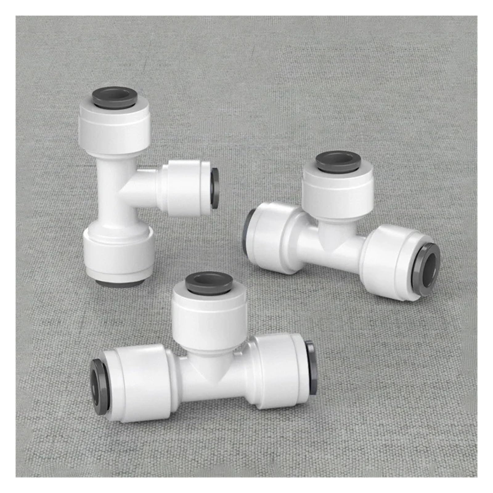 Accesorio de agua, rosca macho-hembra, conexión rápida, conector de manguera de 1/4" y 3/8", filtro de agua, piezas de ósmosis inversa(JSQMK048,50 pcs)