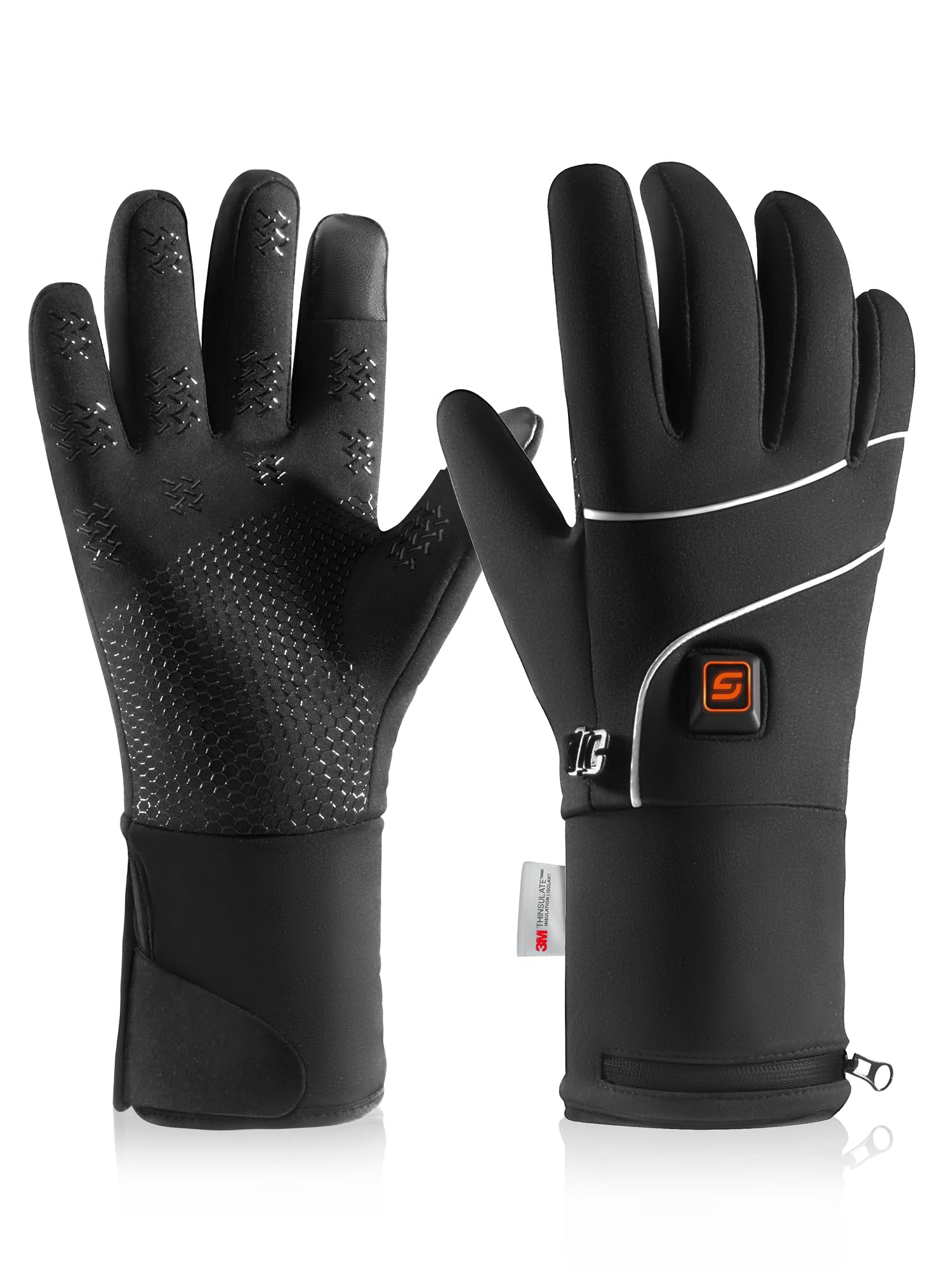 Heated Gloves with 3000mAh Rechargeable Battery,Heated Gloves for Men