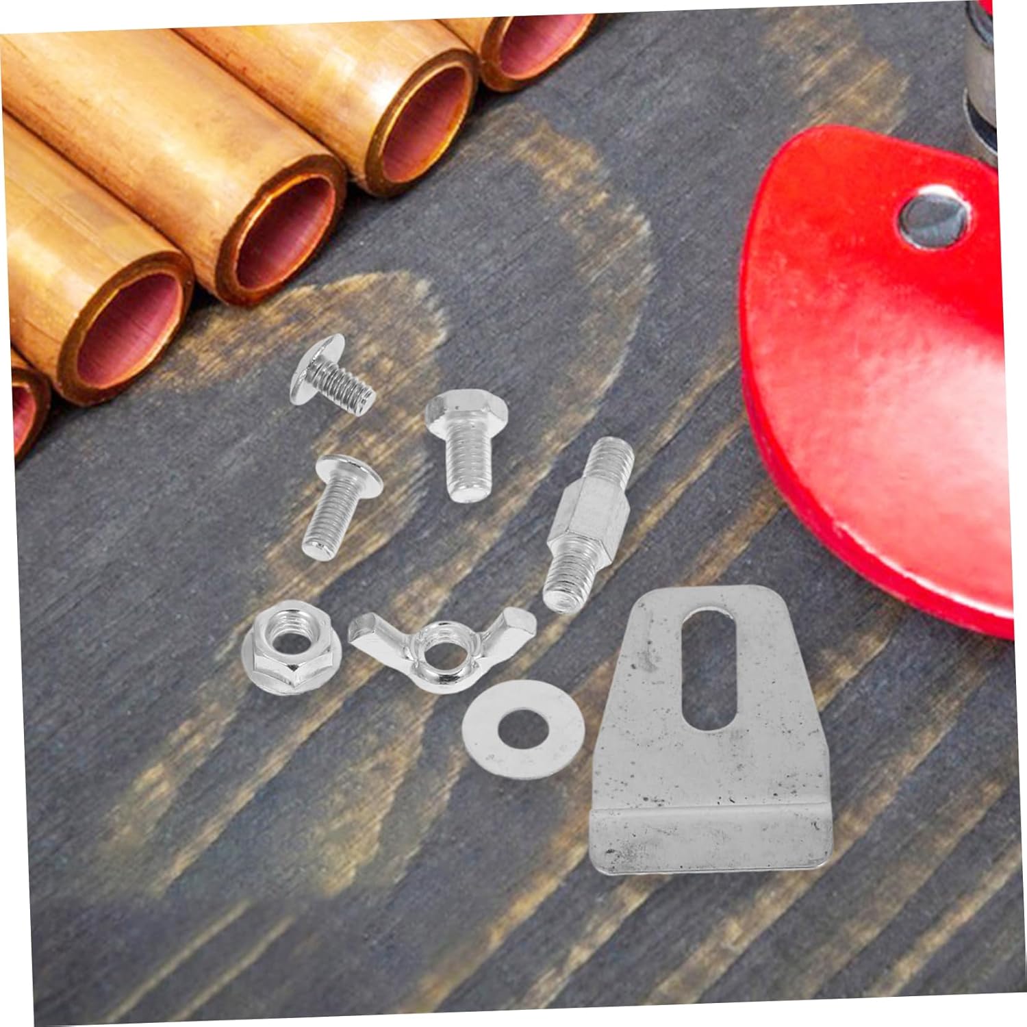 Happyyami 1set Outdoor Patio Heater Accessories Kit Stainless Steel Hardware for Umbrella-Shaped Heaters Efficient Installation Parts for Replacement and Repair Essential Tools for Outdoor