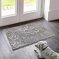 Muddy Mat® Original Dog Door Mat for Muddy Paws, Super Absorbent Microfiber, Non-Slip Washable Pet Rug, Quick Dry Chenille Entryway Carpet, Machine Washable Indoor Outdoor mat, Dark Purple 24"x35"