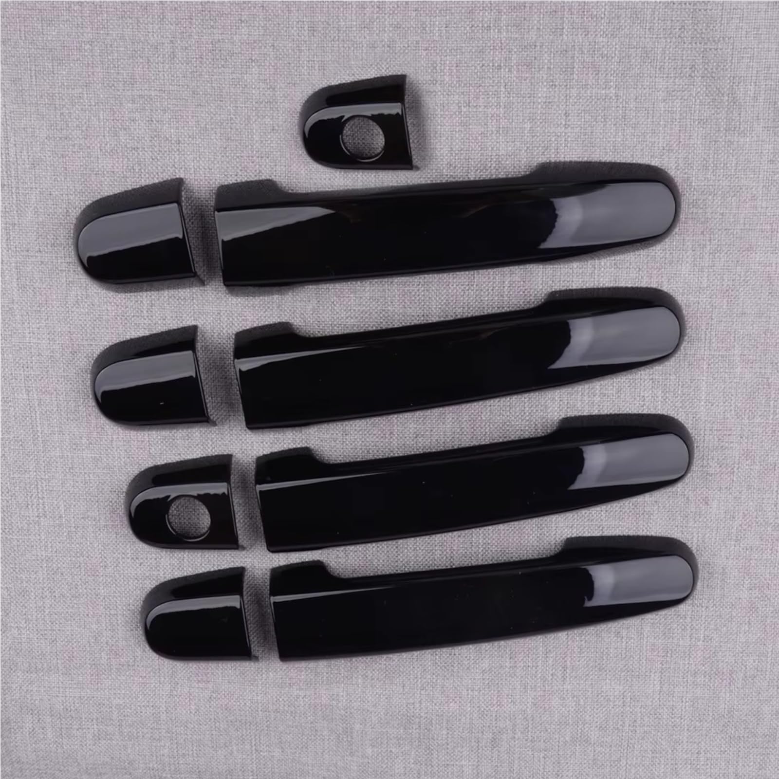 JJRFVBGT Door Handle Trim Compatible with Toyota for Yaris Hatchback 2007 2008 2009 2010 2011 ABS Trim Black Molding Car Exterior Door Handle Cover