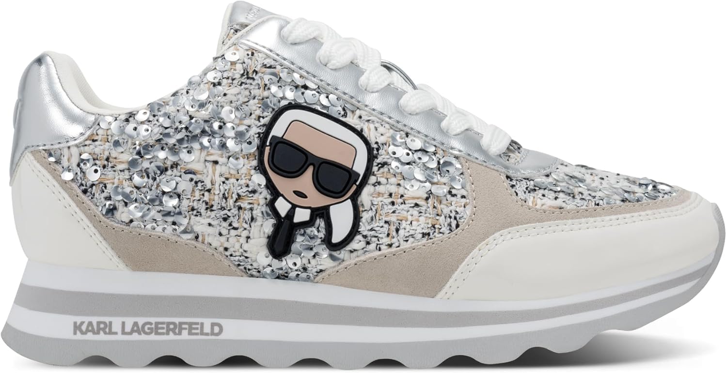 KARL LAGERFELD Women's Meade Lace Up Sneakers - Image 5