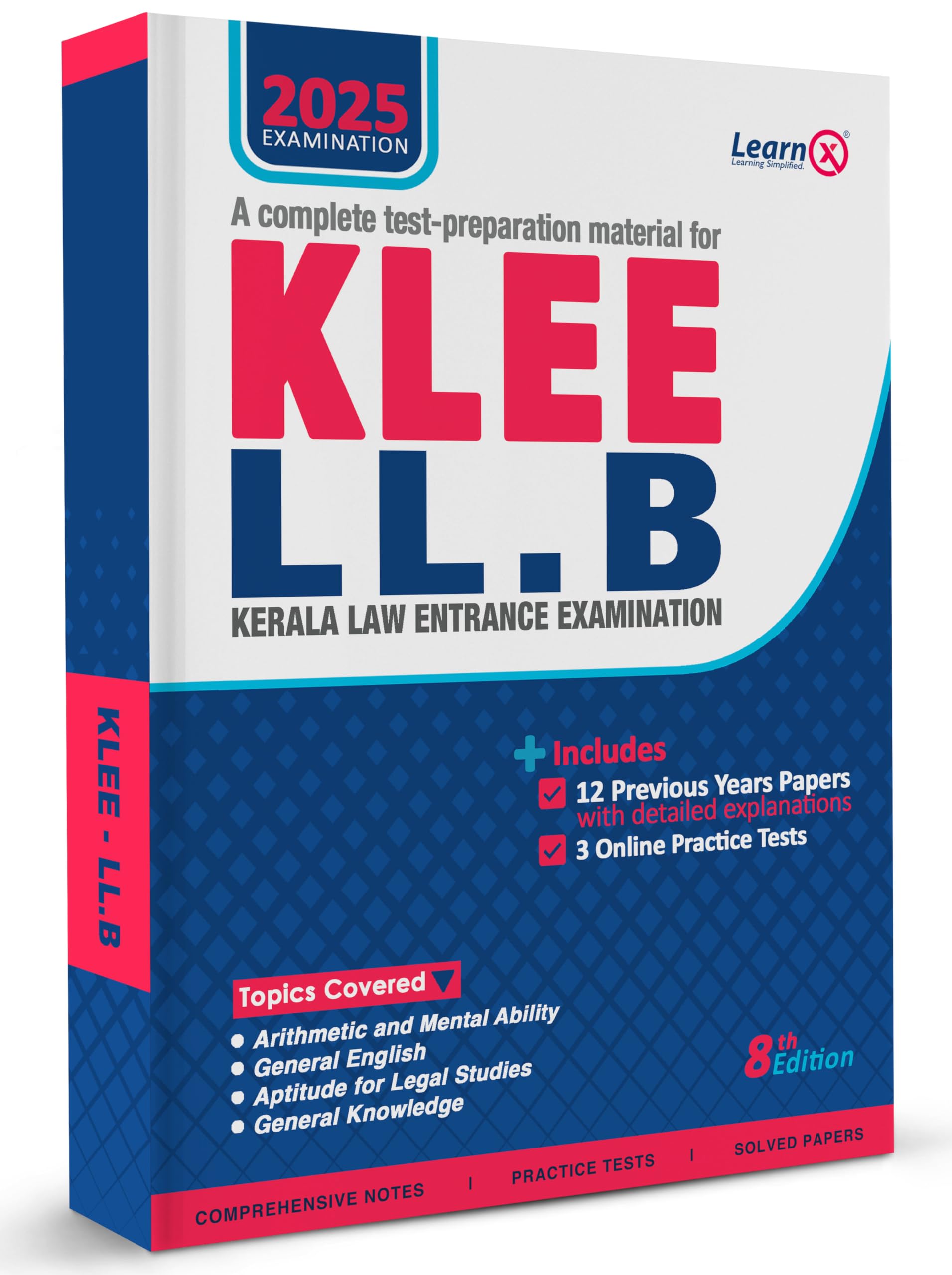 KLEE - LLB Entrance Exam Guide with 3 Online Practice Tests