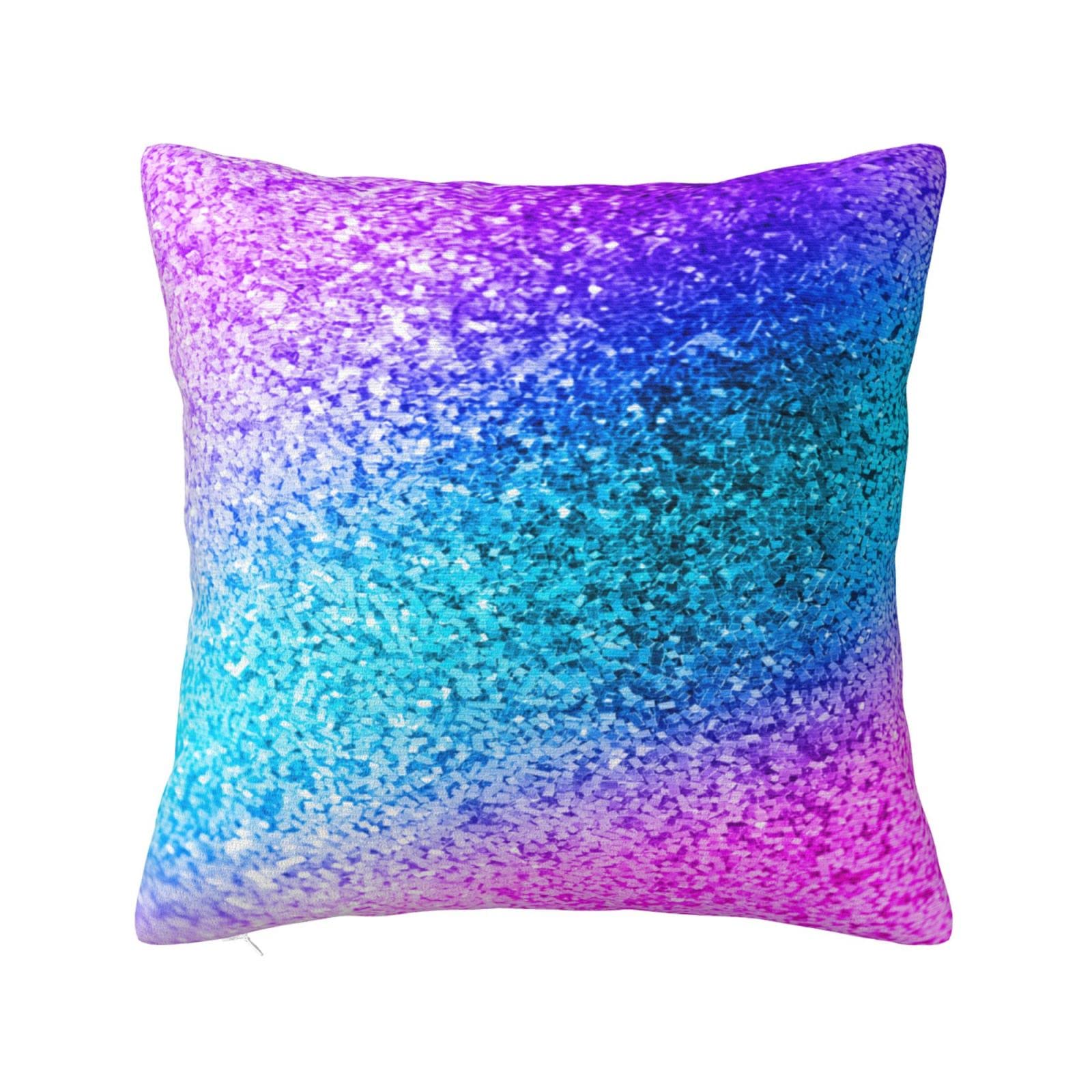 Glitter Sequin Spot Print Cushion Covers,Square Pillow Case Home Decorative For Men/Women Living Room Bedroom Sofa Chair 22"X22"