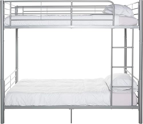 Miniatura 6 de Walker Edison Elodie - Litera de metal, cama individual sobre cama individual, color plateado plateado,Negro