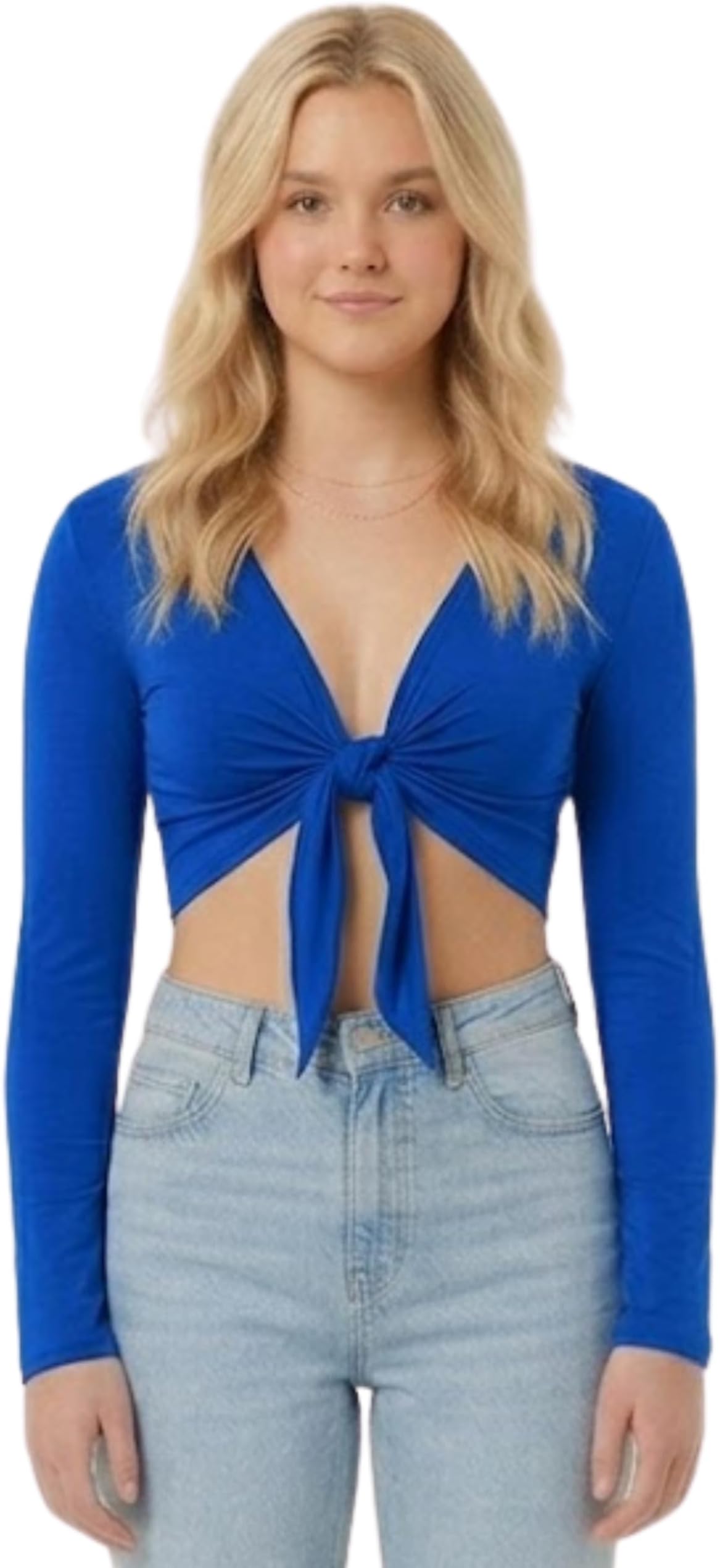 Women Long Sleeves Shrugs Tie Up Open Front Top Ladies Summer Crop Bolero Cardigan Dress