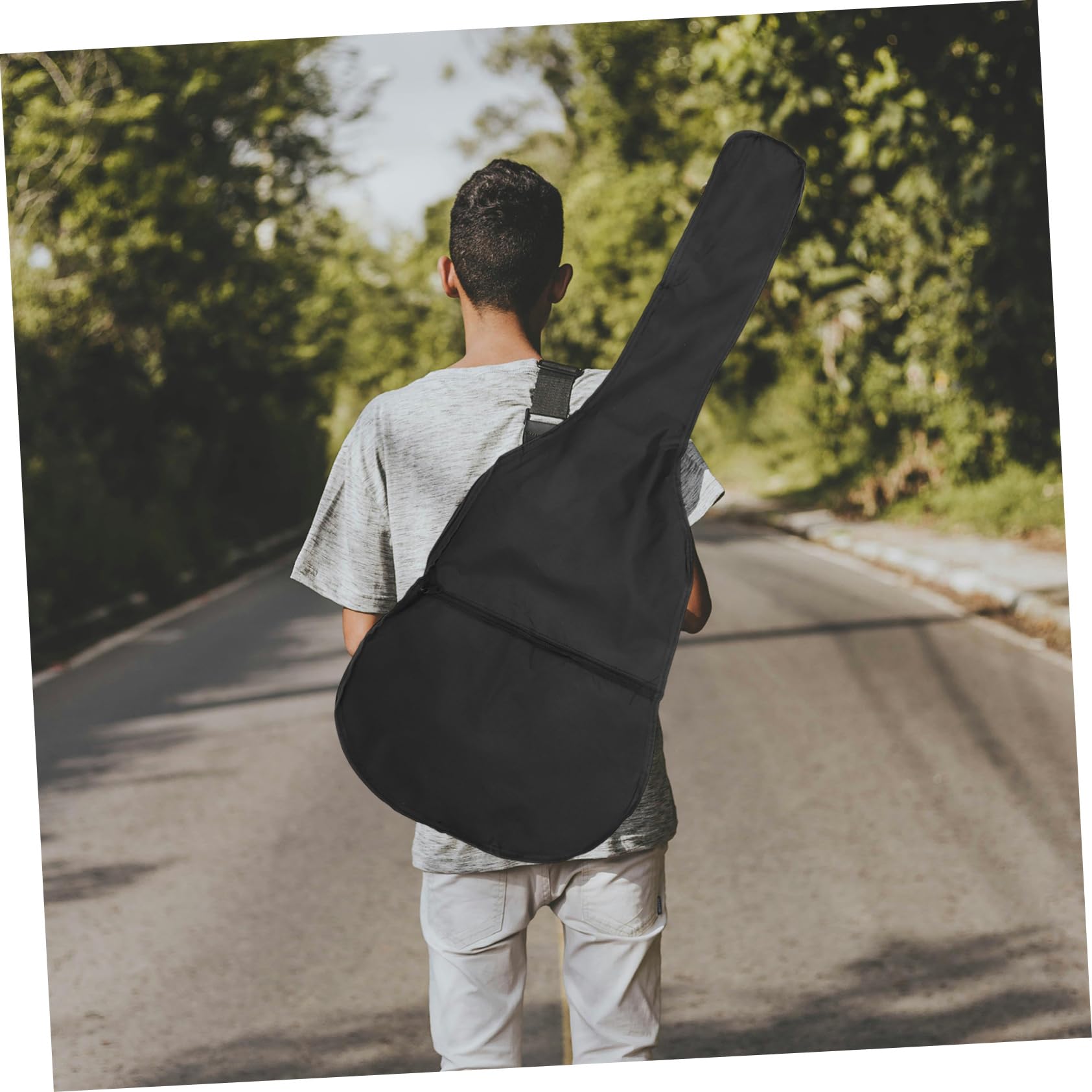 Abaodam Bolsa para Guitarra Eléctrica De 41 Pulgadas, Funda De Transporte De Tela Oxford Ligera Asa, Contenedor Práctico para Guitarras Acústicas y Eléctricas