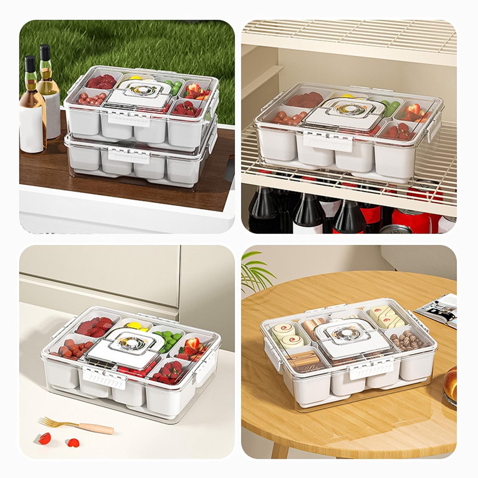 Snack-Box Kühlende Reise-Wurst & Käse-Box Mit Deckel
