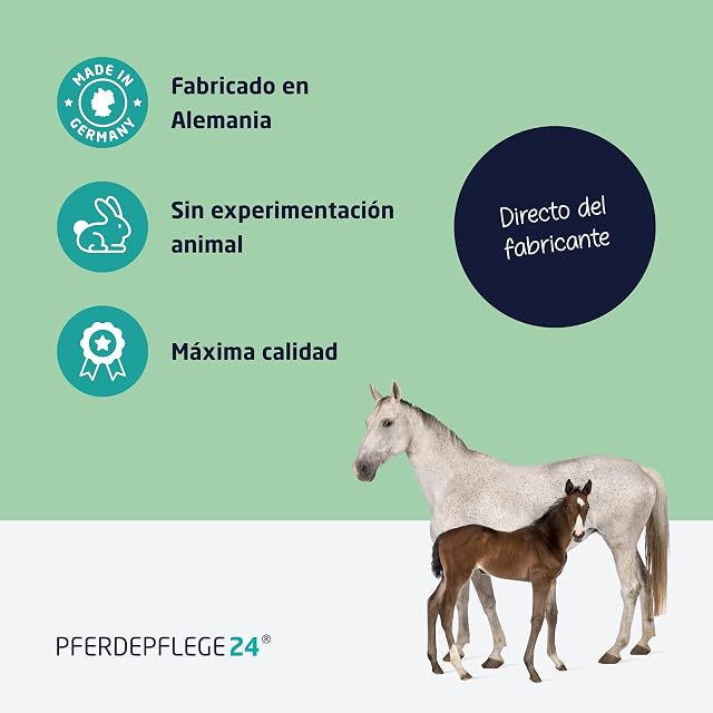 Foto 5 de 7 de PFERDEPFLEGE24 Spray Abrillantador y Desenredante para Cola y Crin de Caballos - 500ml y 1L