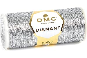 Enhance Your Embroideries with DMC Diamant Metallic Dark Silver Floss