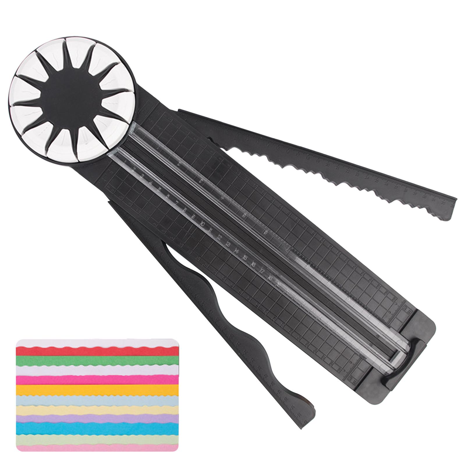 Coupe-Papier Massicot 12 En 1 Multifonction Portable - Découpeuse Scrapbooking Avec Règle