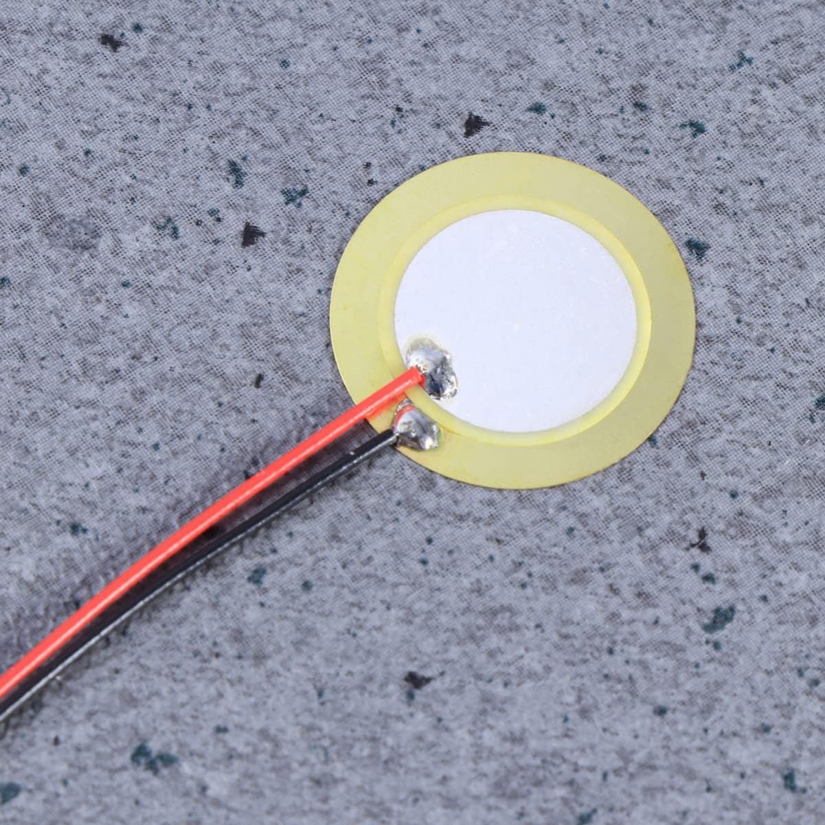 20mm Piezo Disc Buzzer Copper 20 Piece Set for Stomp Boxes | Low Power Consumption, Low Voltage Operation, Lead Wires Included, Suitable for Clocks and Music Projects