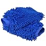2-pack House Cleaning and Car Wash Mitts Home Dusting Microfiber Gloves Washing Clean Polish Faster-Blue