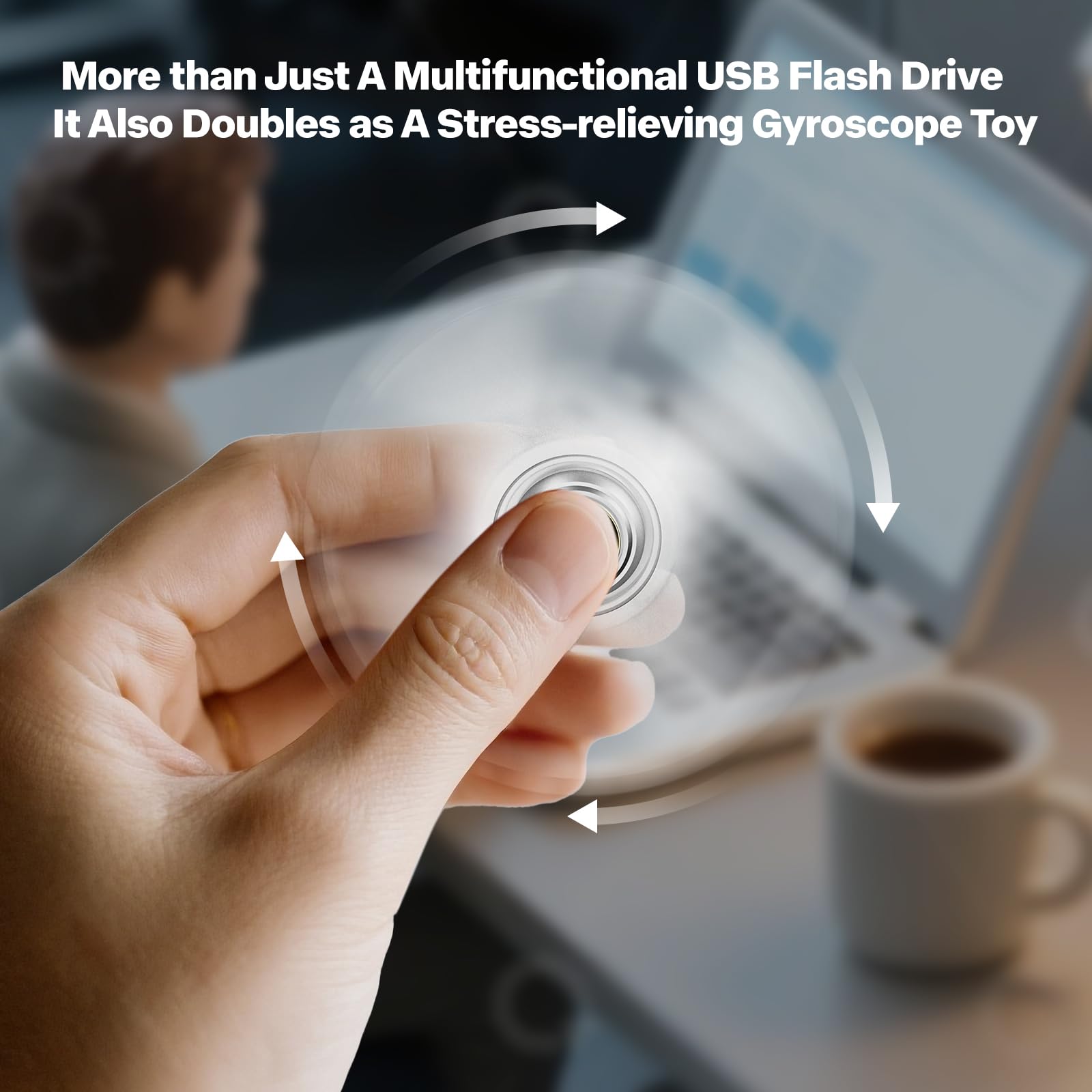 256 GB USB-flashdrive voor telefoon en pad, fotostick, hoge snelheid, externe USB-sticks, fotoopslag, geheugenstick voor het opslaan van meer foto's en video's (blauw, 256 GB