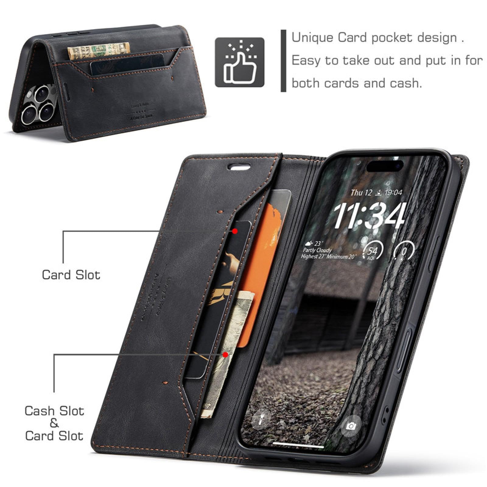Do iPhone SE 2020 (2022) Magnetyczny skórzany portfel na karty etui na telefon z klapką i stojakiem (do iPhone SE 2020 (2022)/Browm)
