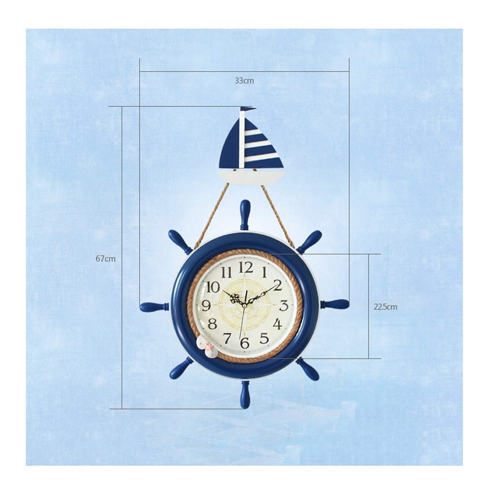 Horloge Murale En Bois – Port D’Attache – Déco Maritime Personnalisable