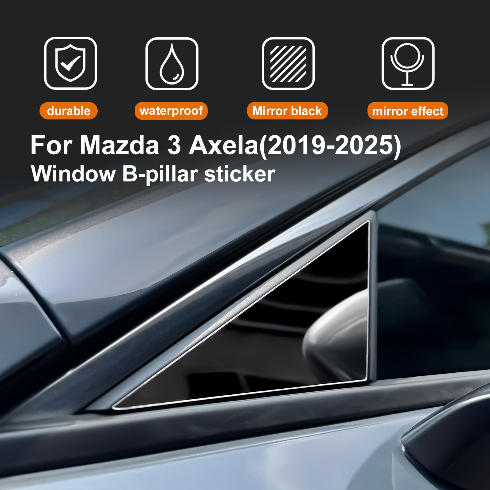 Amazon | KUNGKIC 車Bピラー 保護 ステッカー マツダ 3 BP系 2019-2026