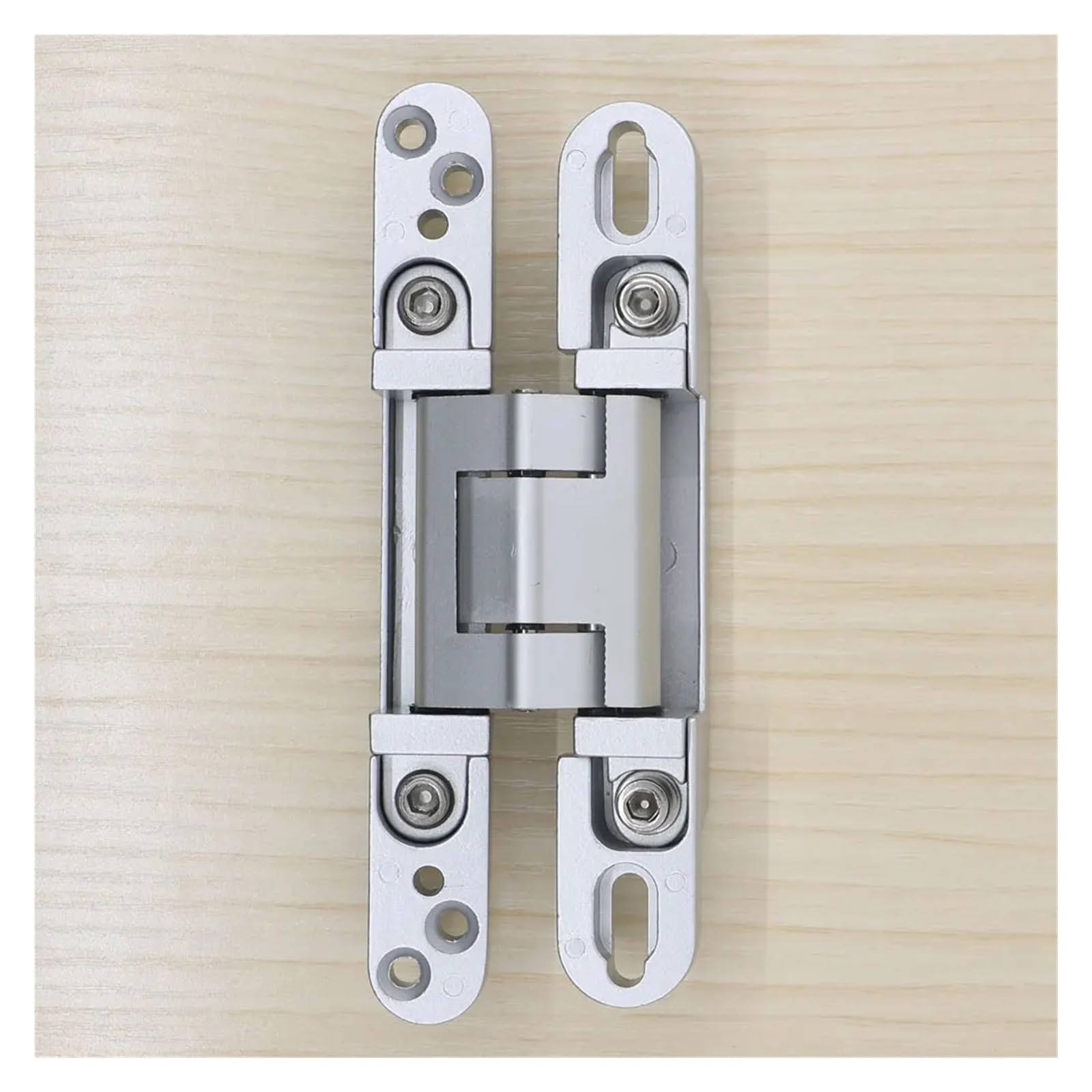 Zinc Alloy 180 Degree 3D Adjustable Door Hinge Concealed Hinge,Door Hinge(Silver)