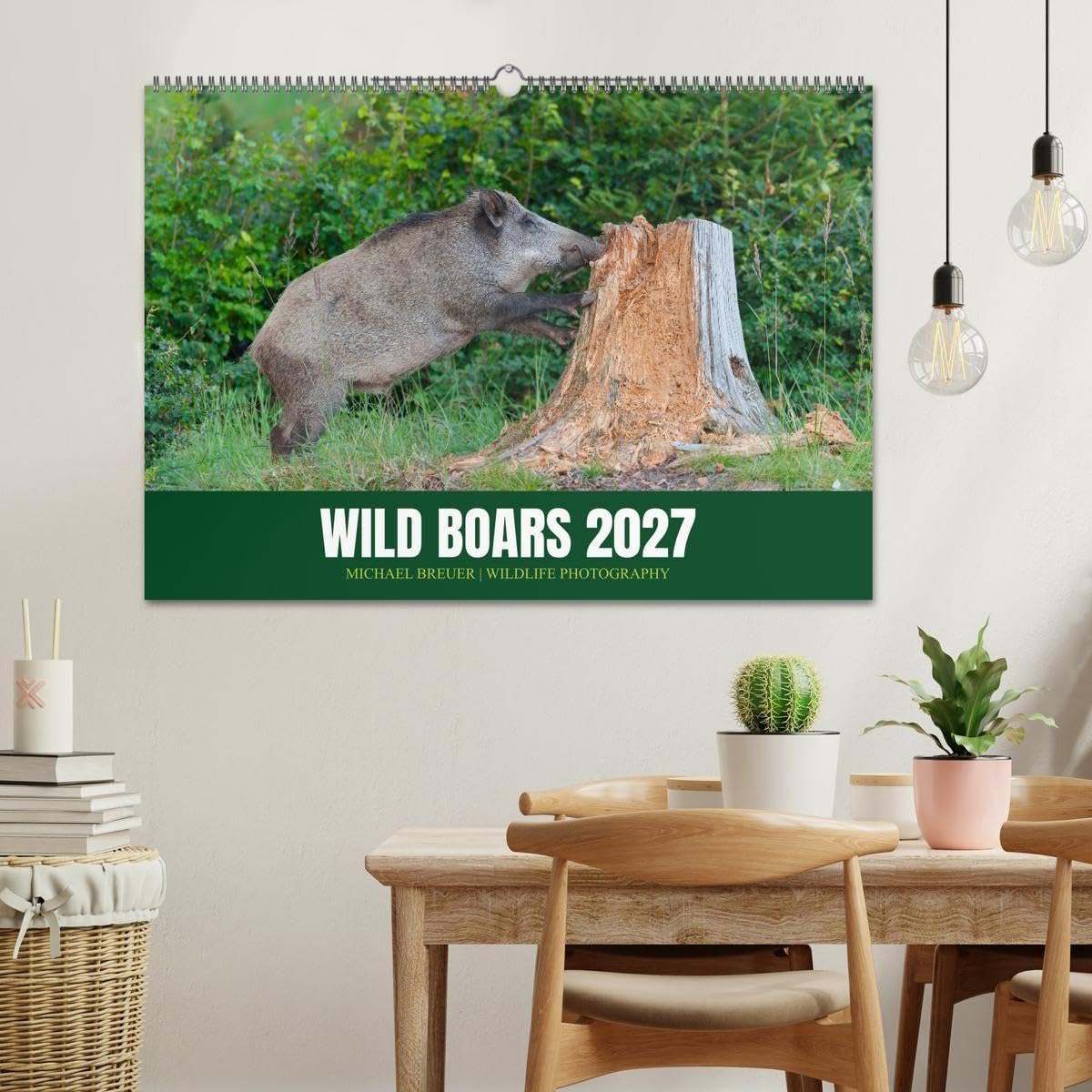 Wild Boars (Wall Calendar 2027 DIN A2 landscape), CALVENDO 12 Month Wall Calendar: An outstanding and memorable collection of wildlife pictures.