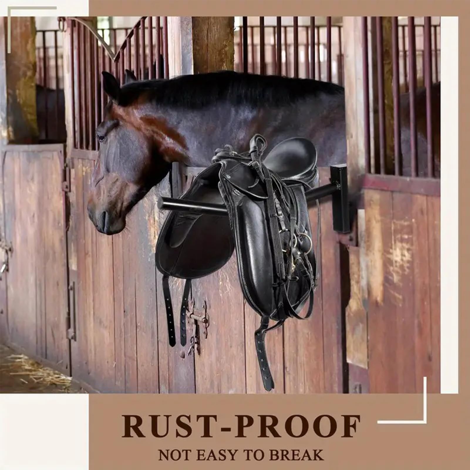 Supporto per sella per, da appendere, per equitazione, fienile, garage, allenamento all'aperto
