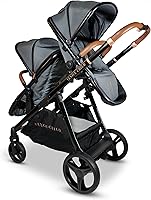 Vista 3 de Venice Child Ventura - Cochecito de pie individual a doble y segundo asiento para niños pequeños (paquete # 3)
