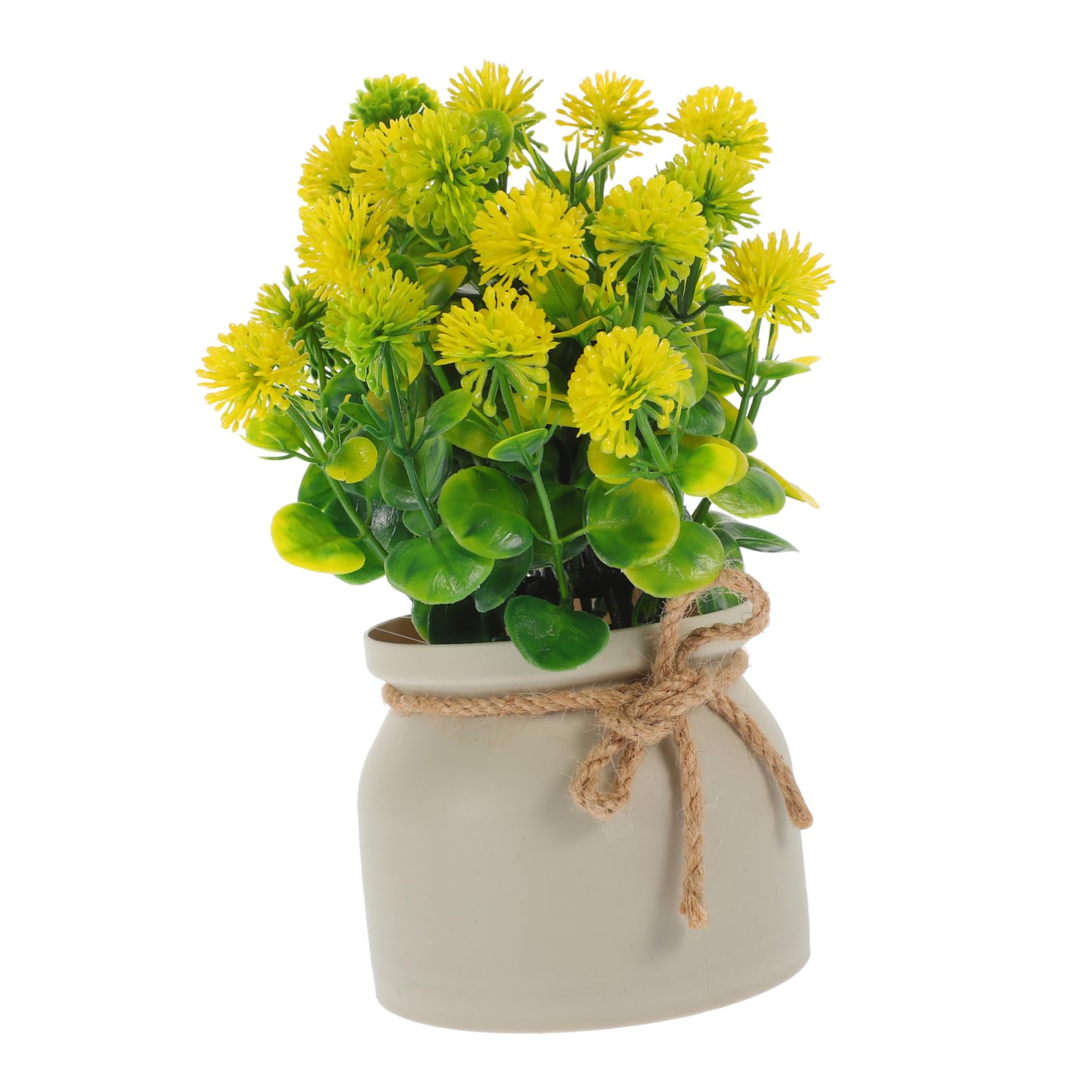 ABOOFAN 3st Löwenzahn Kleiner Bonsai Anlage Lebensechter Kleiner Bonsai Simulation Topfblume Kunstblumen Im Topf Gefälschte s Kleine -verzierung Kunststoff Büro Pflanze Zubehör