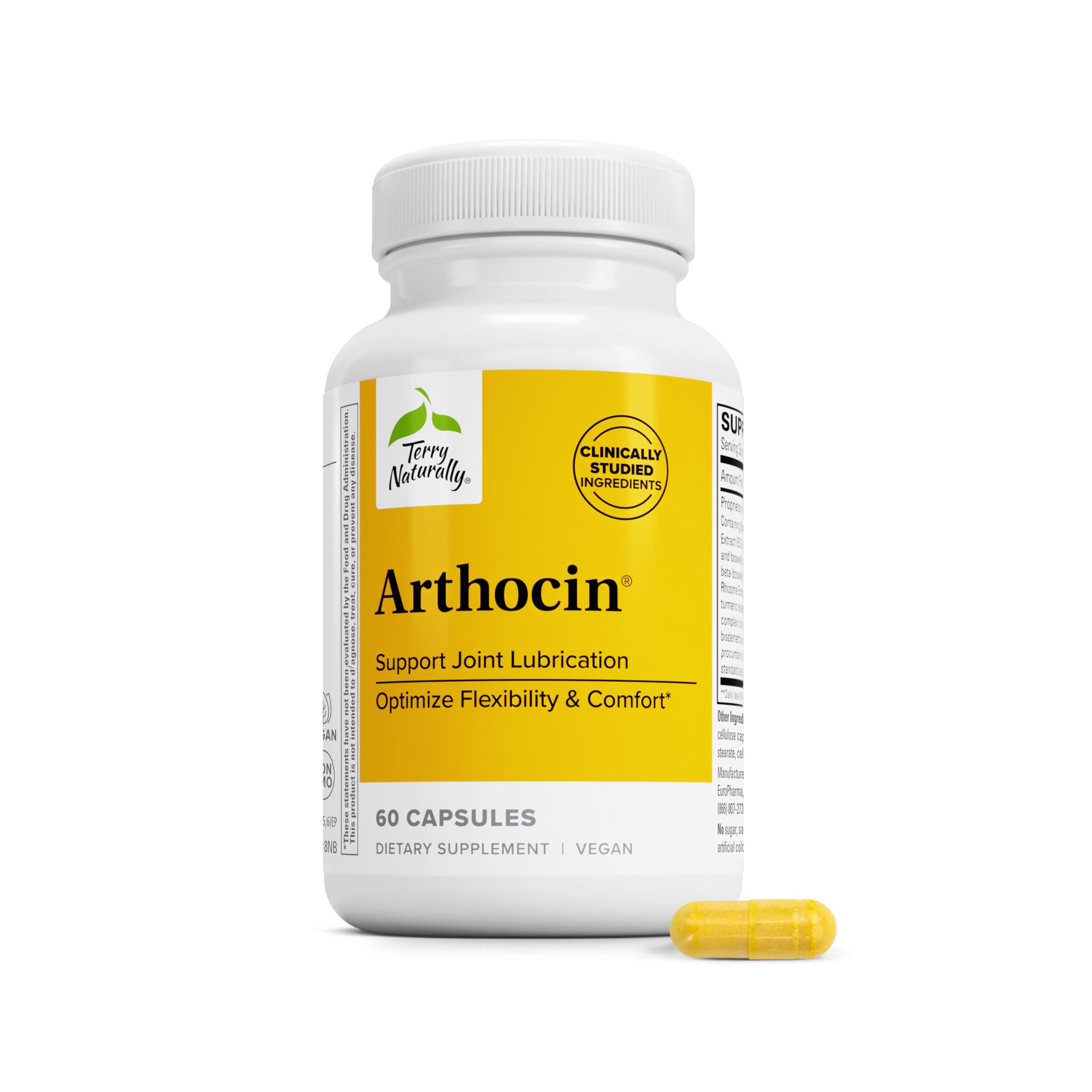 Terry Naturally Arthocin - Joint Health, Flexibility & Comfort - 60 Count 60 Count (Pack of 1)