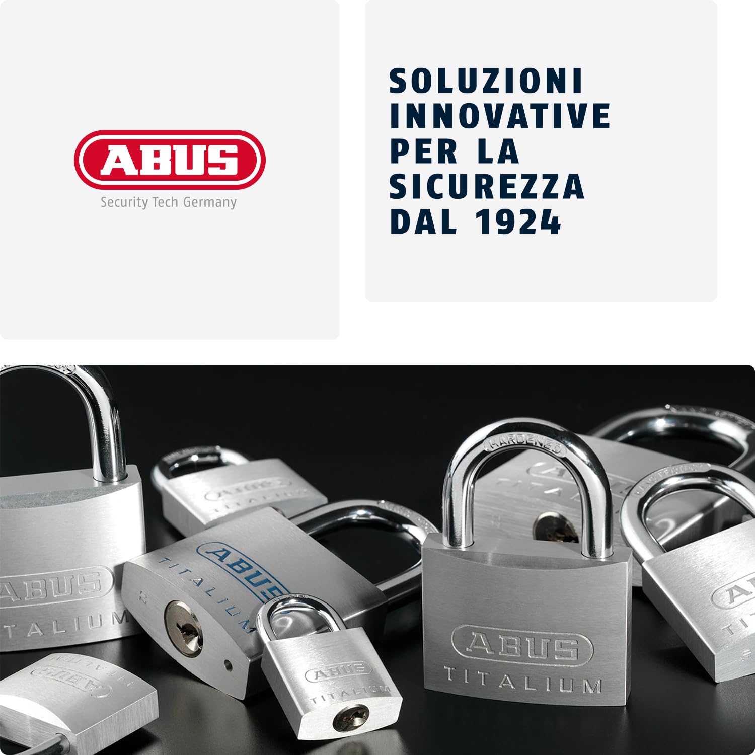Abus 561863 - 64Ti/30 Candado Titalium De 30 Mm, Grigio