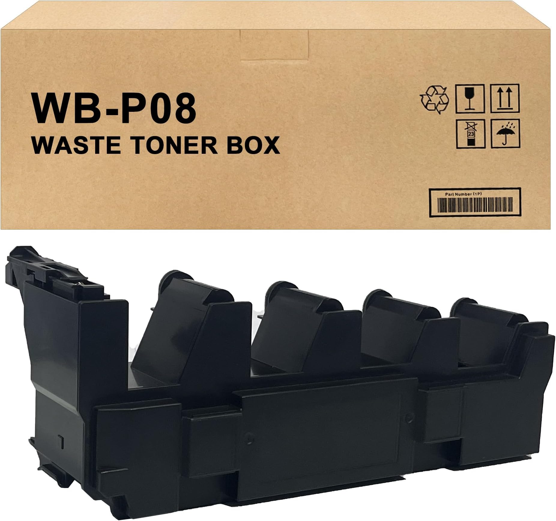 LCL Compatible WB-P08 WBP08 ACDN0Y1 Waste Toner Container for Konica Minolta C3300i C3320i C3350i C4000i C4050i Color Laser Printers (1-Pack)