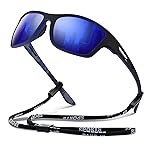 suoso Polarized Sports Sunglasses for Men: UV400 Protection Glasses Womens Wrap Around Goggles for Driving Fishing