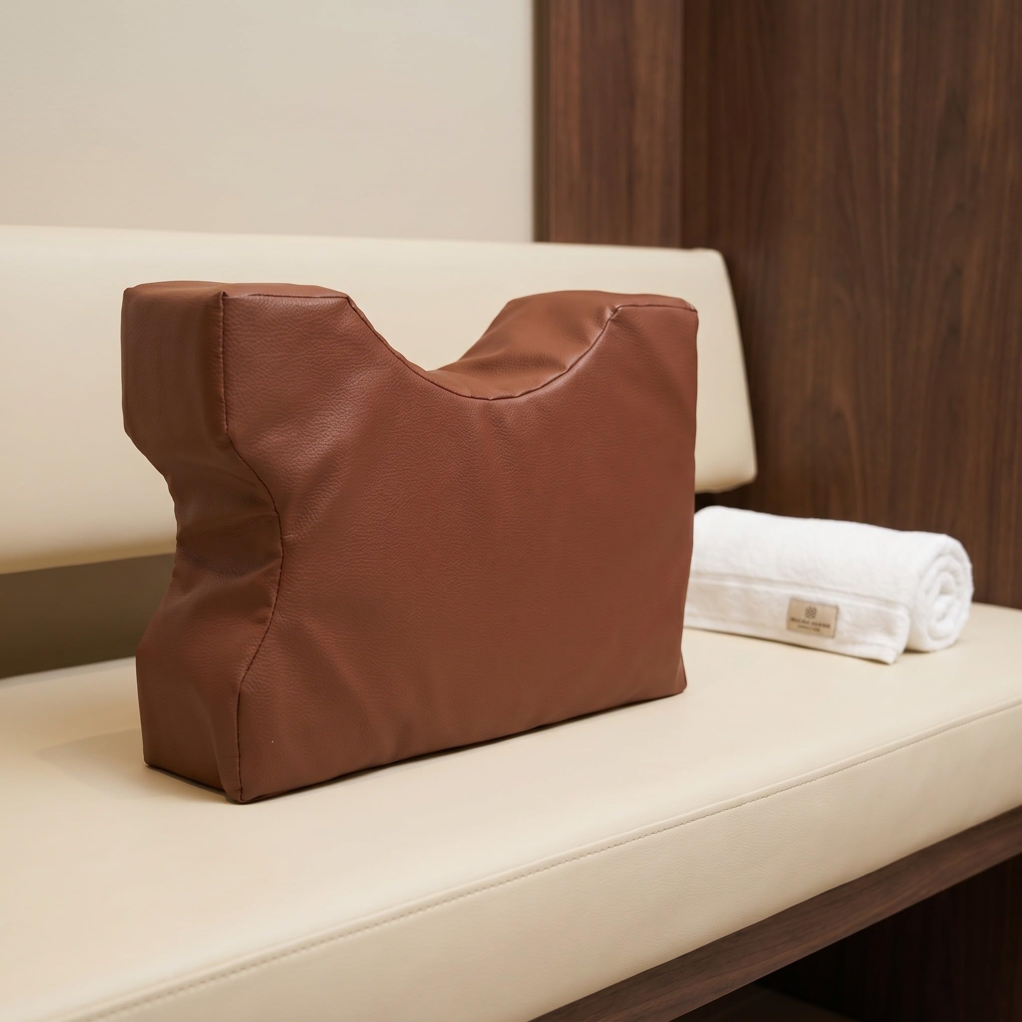 Healeved Poggiapiedi in similpelle: poggiapiedi da scrivania - sgabello per la mobilità in similpelle - portatile - antiscivolo per comodino, bagno, casa e ufficio