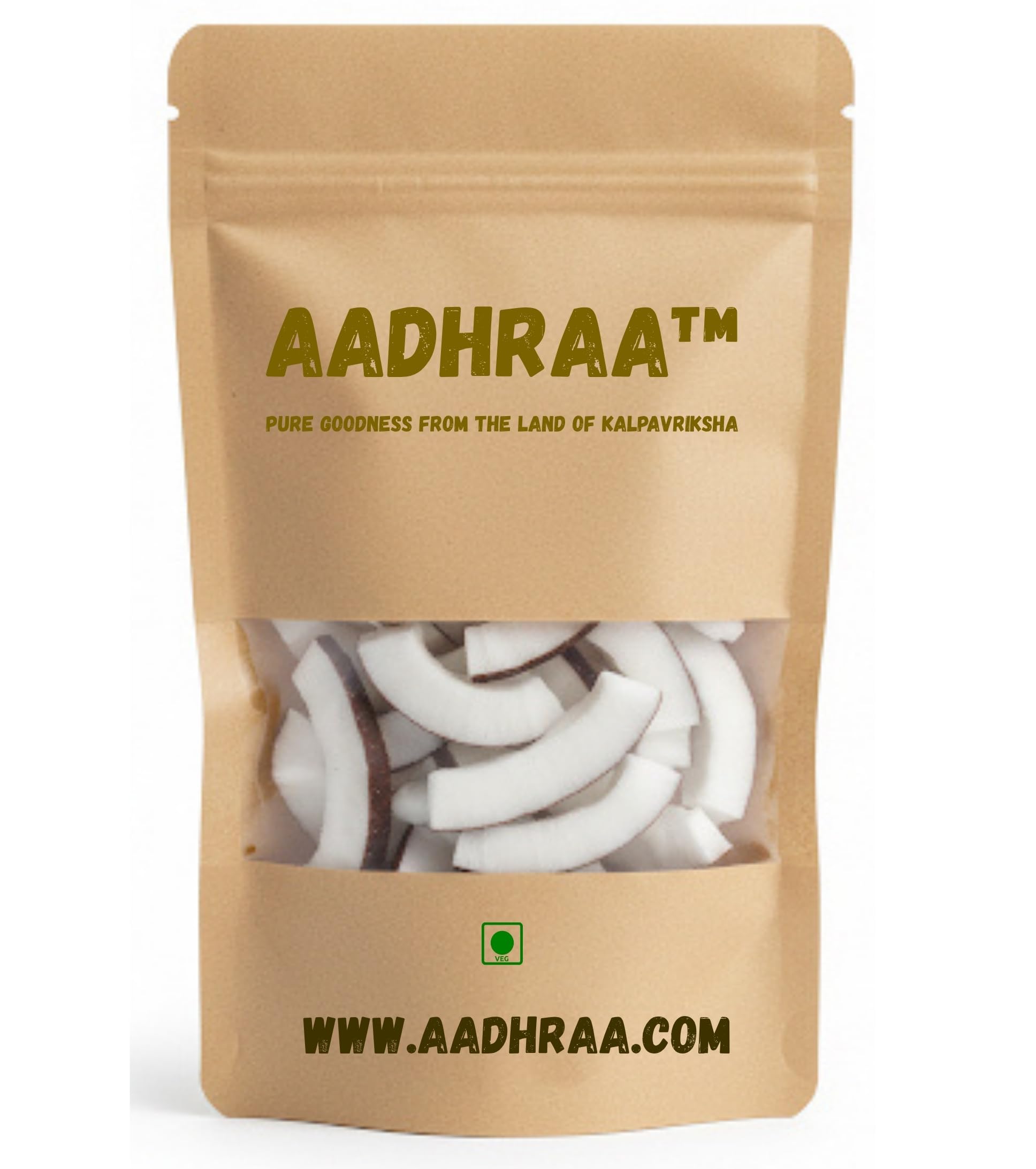 AADHRAA™ Premium Tiptur Dry Coconut or Copra Sliced for Easy Use (Kopra | Kuridi | Kobbari) (400 GRAMS)-image-45