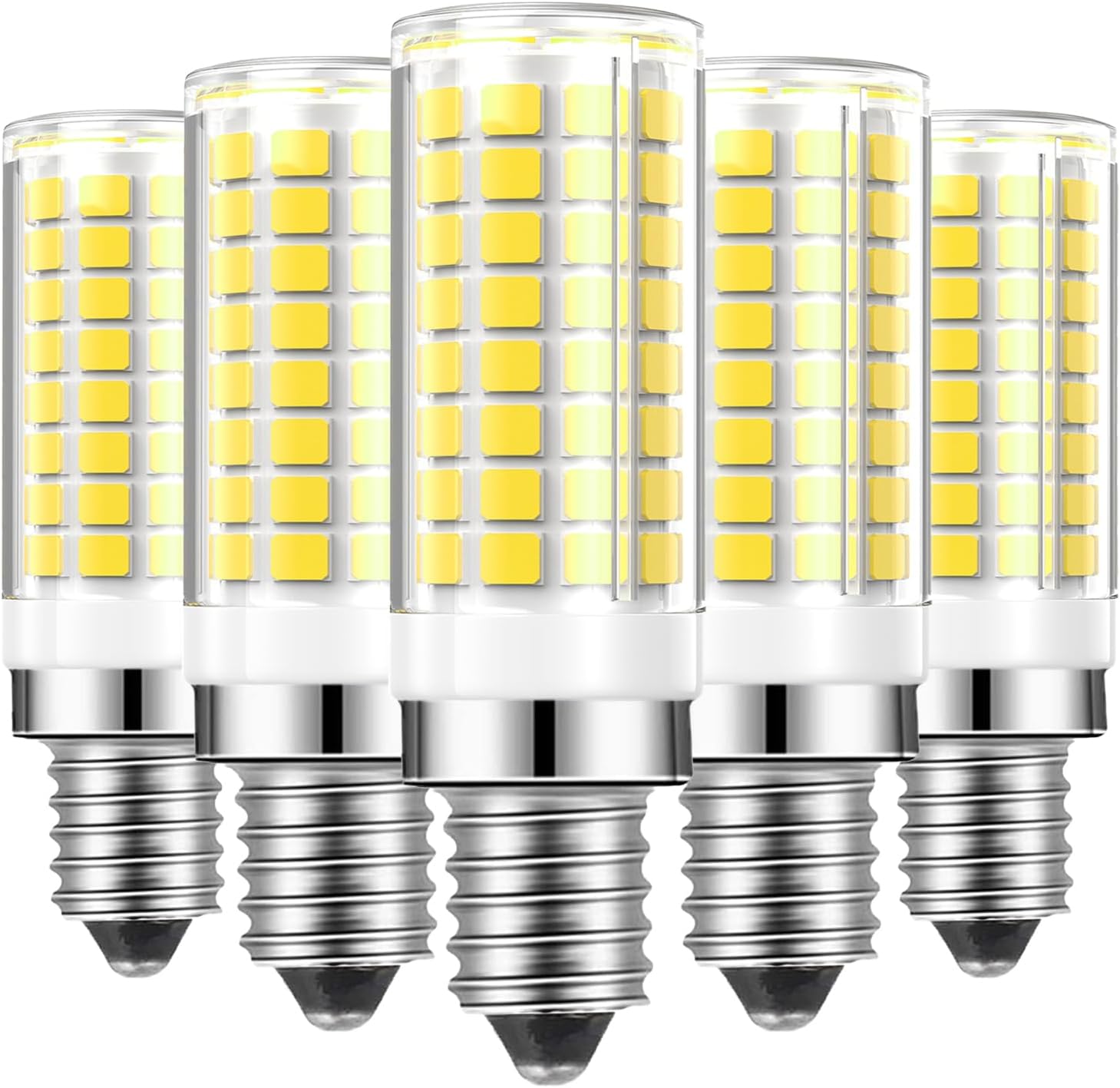 E14 LED Light Bulbs Dimmable 7W Equivalent to Halogen Bulb 75W 730LM, E14 Corn Light Bulb AC 120V for Kitchen Chandelier Home Lighting (2, Warm White)
